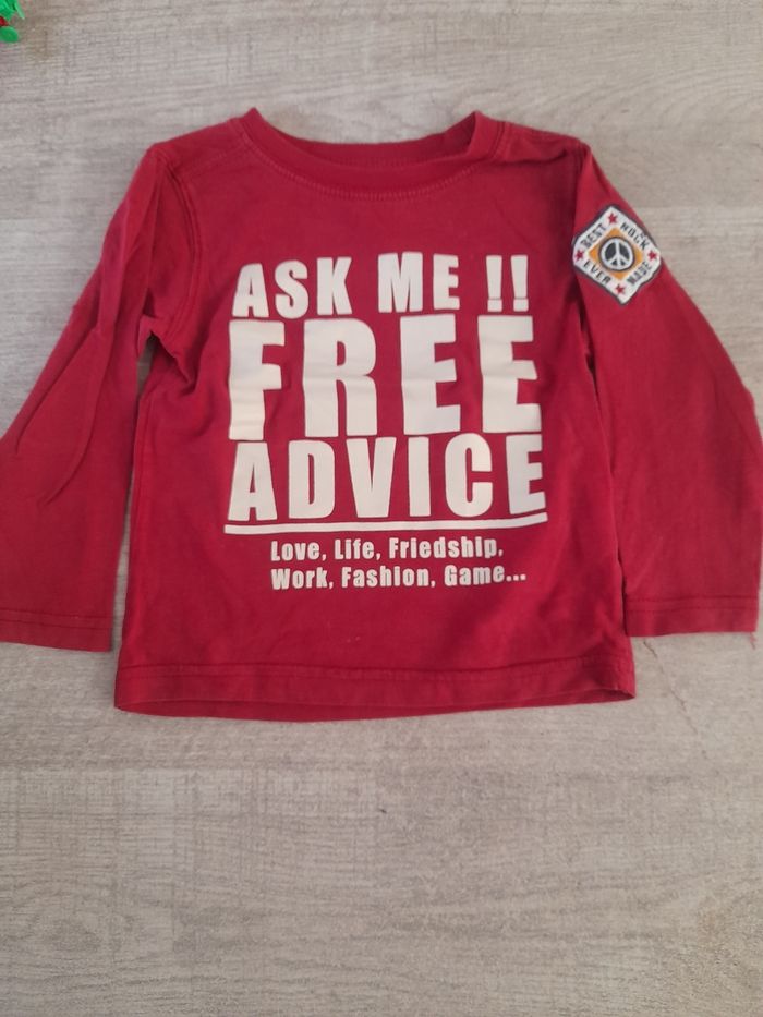 T-shirt manches longues TAO garçon 24 mois