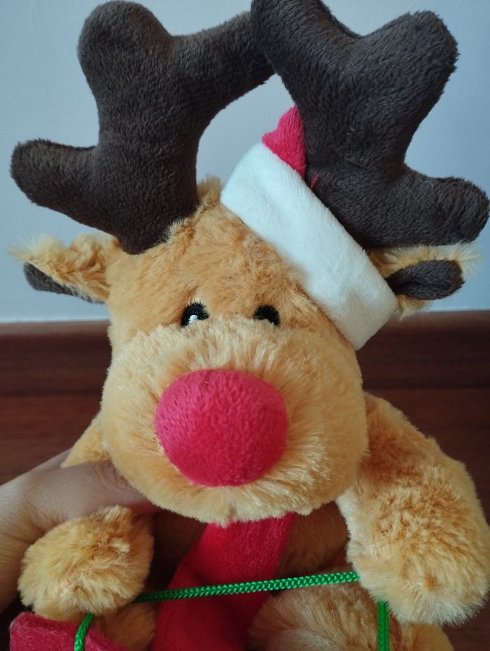 Peluche renne de noel - photo numéro 2