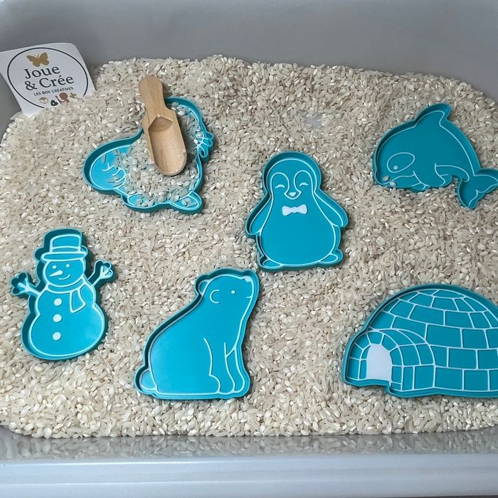 Kit 6 mini plateau d’hiver vendu avec sa cuillère en bois - photo numéro 3