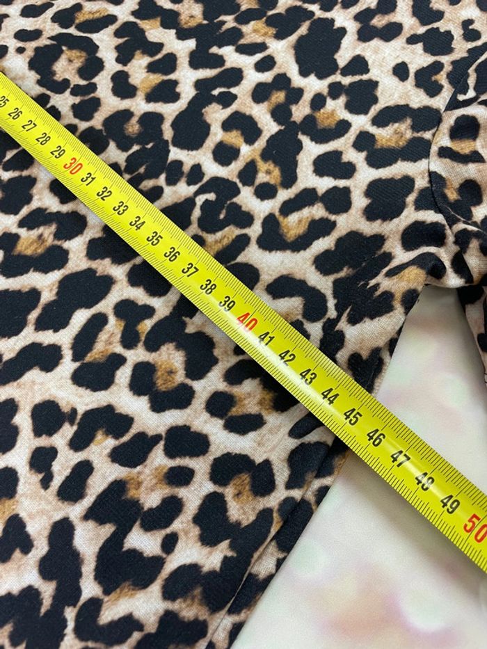 Robe courte Zara imprimé Léopard - photo numéro 3