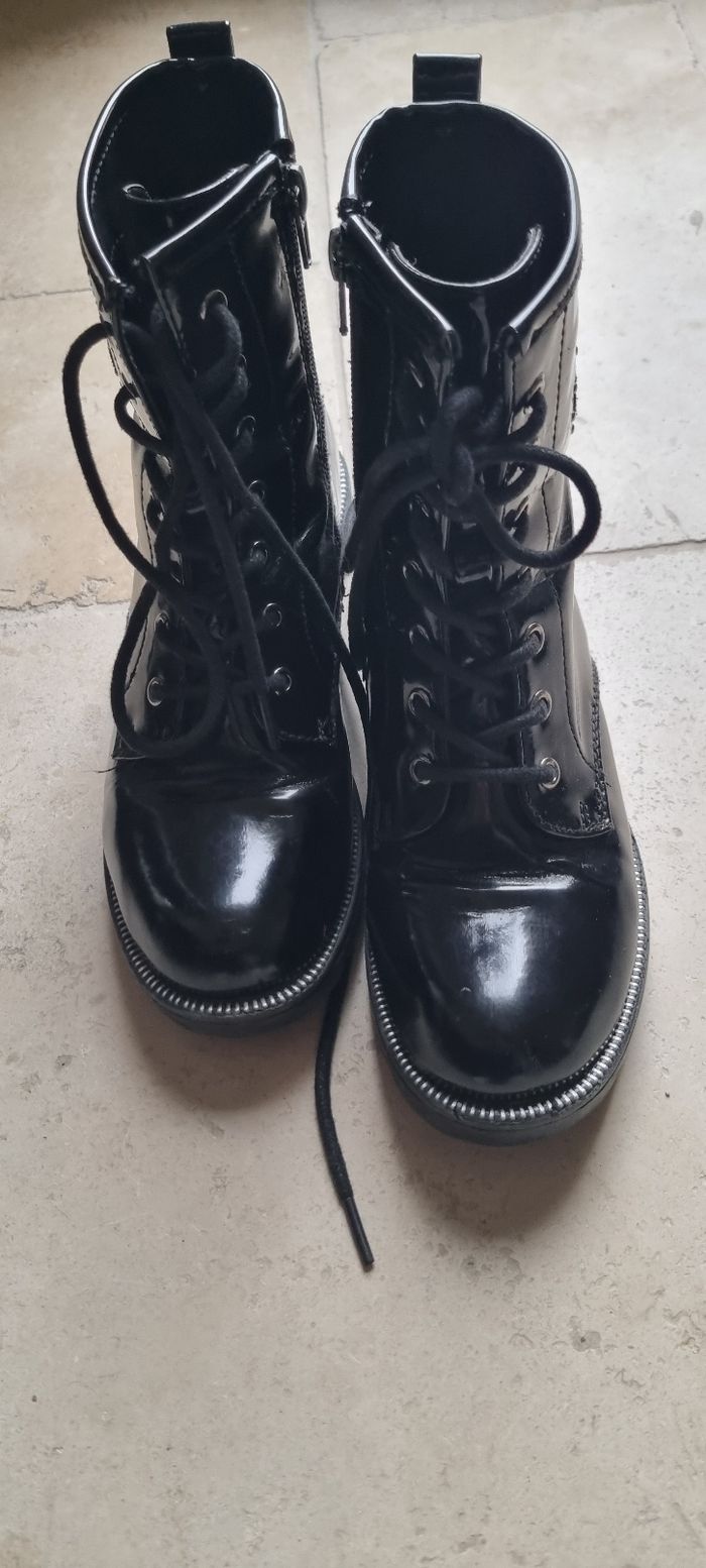 Bottines noires vernies - photo numéro 4