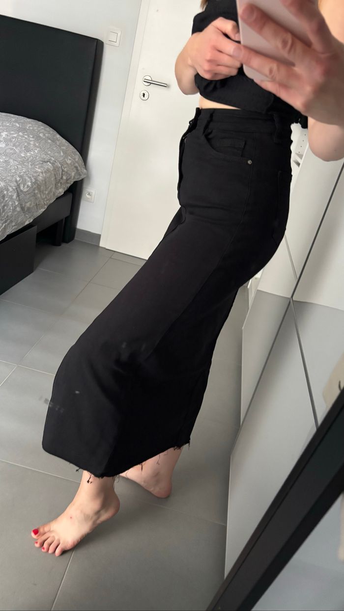 Jupe en jeans longue fendue - photo numéro 4