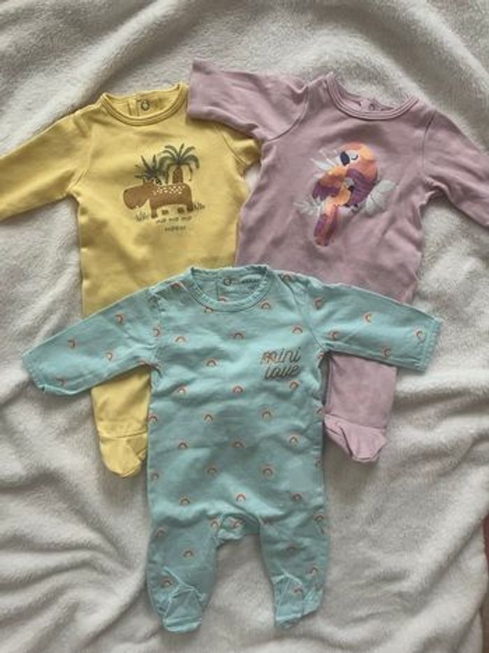 Lot de pyjamas 1 mois