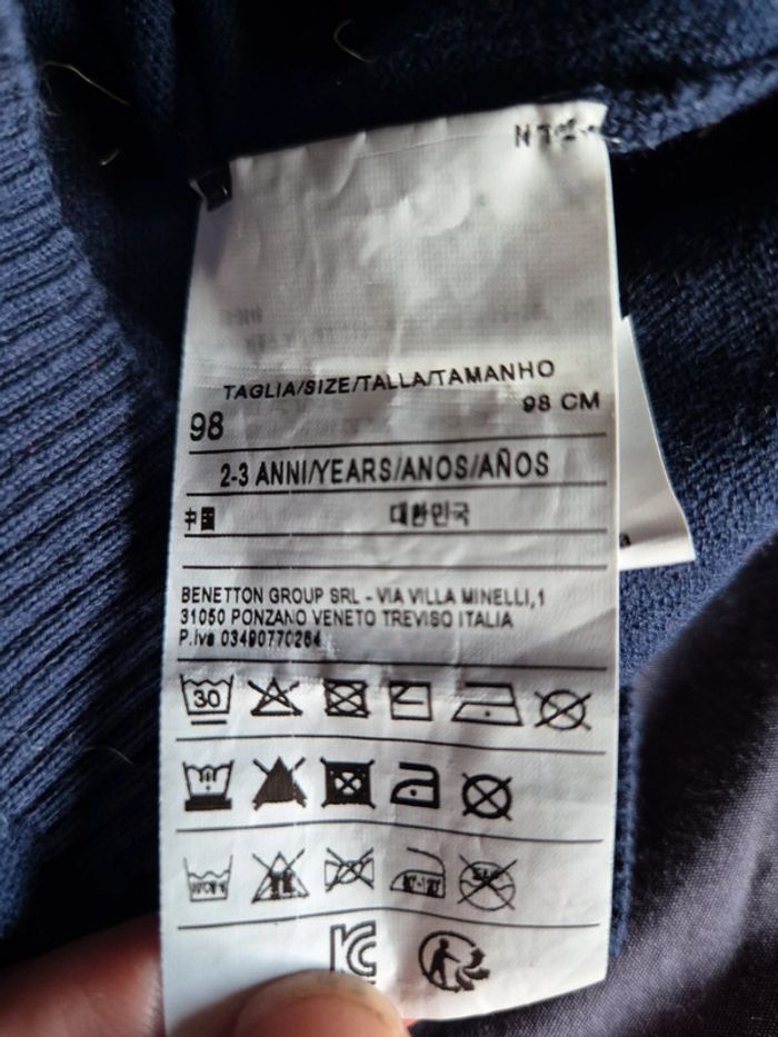 Pull United colors of Beneton 2/3 ans - photo numéro 3