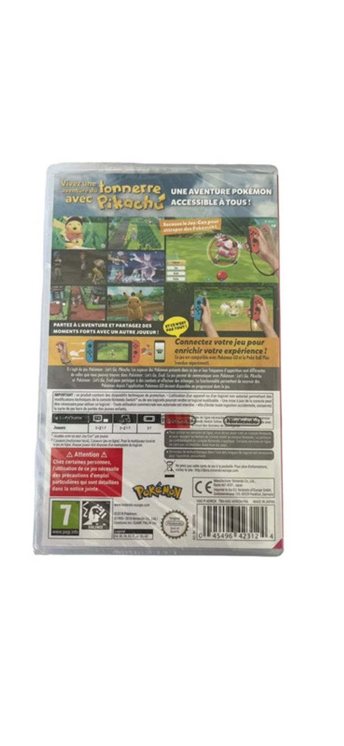 Jeu vidéo Pokémon Let’s Go Pikachu sur console Nintendo Switch neuf - photo numéro 2