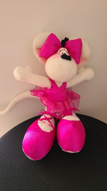 Peluche douce vintage Diddl Diddlina jouet Thomas Goletz dépêche