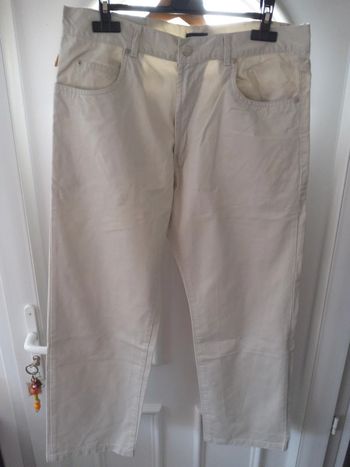 Pantalon crème homme