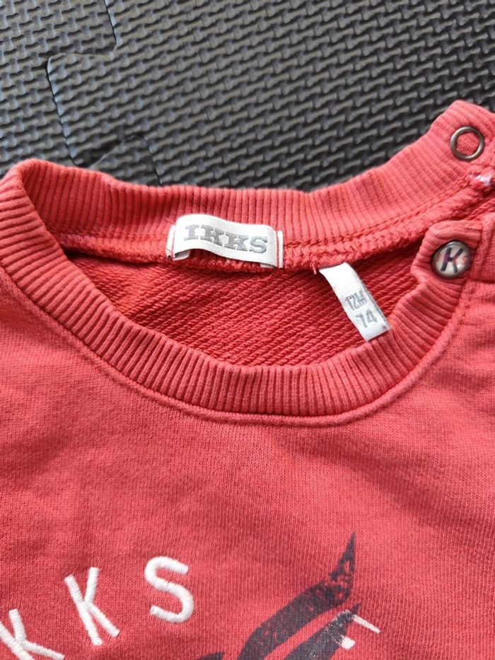 Sweat IKKS taille 12 mois - photo numéro 2