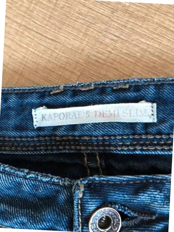 Jean bleu marine pour homme Kaporal taille 38 excellent état - photo numéro 5