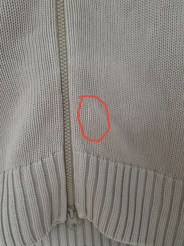 Gilet a fermeture éclair beige femme dixit taille M/38 - photo numéro 4