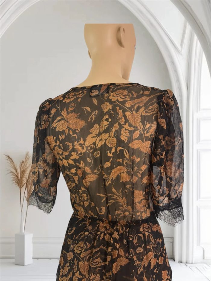 Robe d’été neuve The Kooples noire et marron - Taille 1 - photo numéro 3