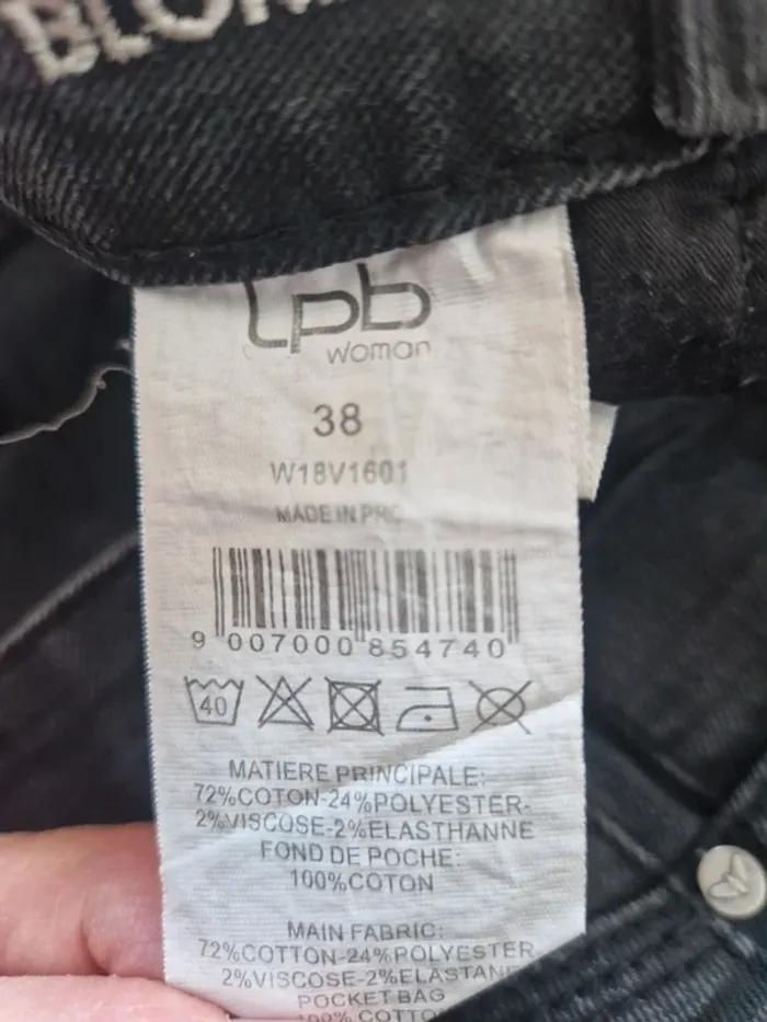 Jean noir LPB Woman taille 38 - photo numéro 6