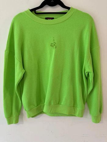 Sweat vert fluo avec motif serpent