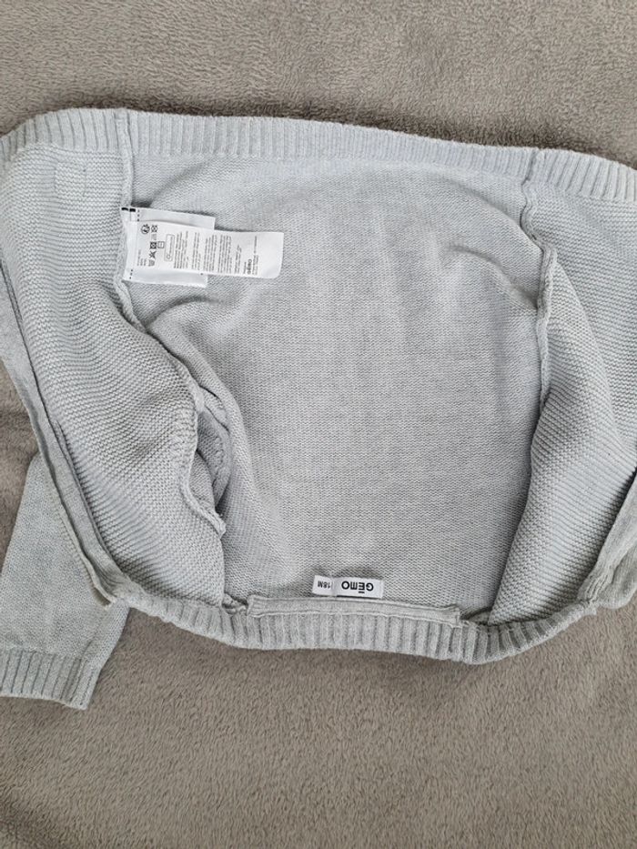 Gilet gris maille - photo numéro 4