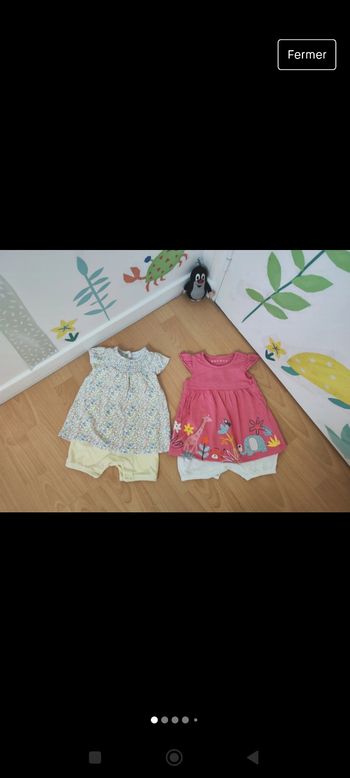 Fille le lot body intégrée avec tee-shirt