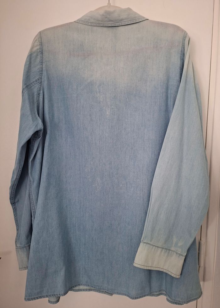 Chemise jean délavé - photo numéro 2