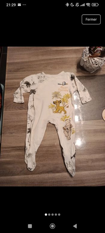 Pyjama 1 pièce 6-9 mois 