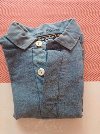 Polo chemise blanco 24mois