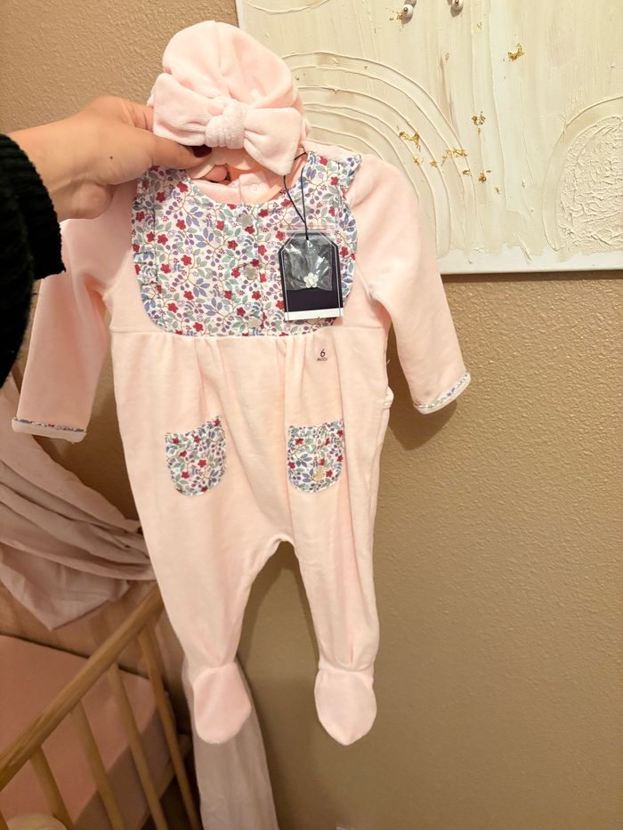 grenouillière et bonnet