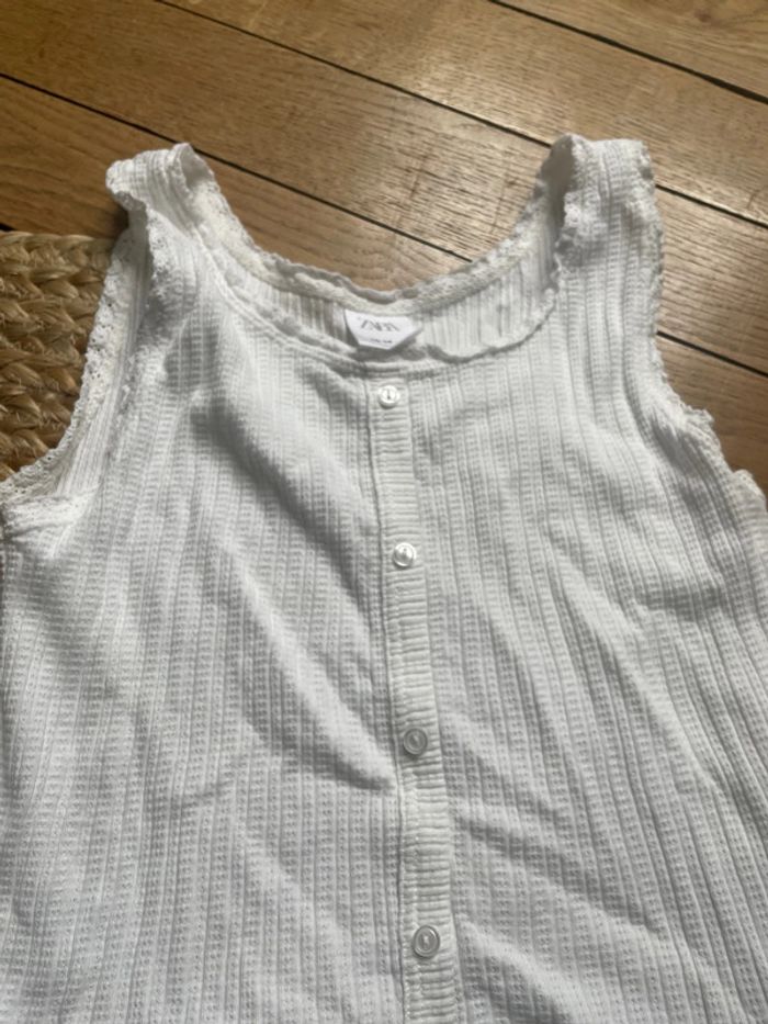 Debardeur blanc Zara fille - photo numéro 2
