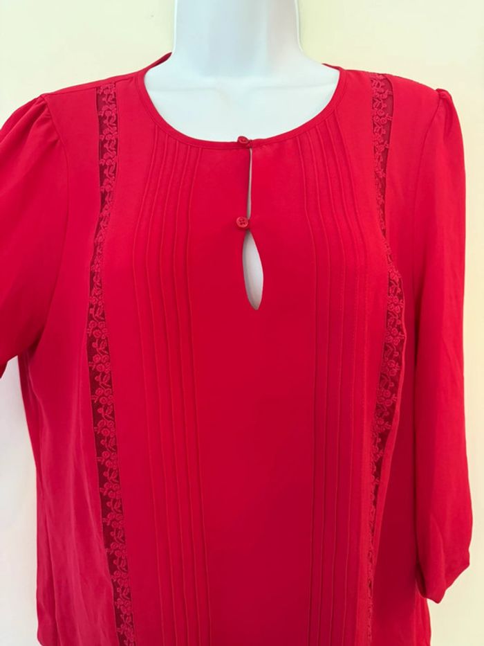 Blouse manches 3/4 rouge 1.2.3 paris - photo numéro 3