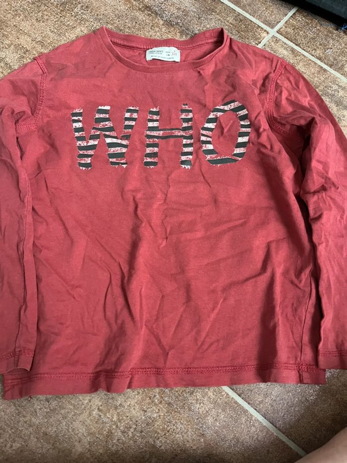 Tee-shirt manches longues 8 ans Zara