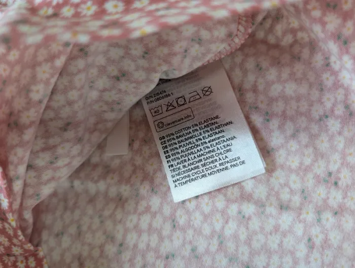 🌺 T-shirt manches longues H&M – 7/8 ans - photo numéro 4