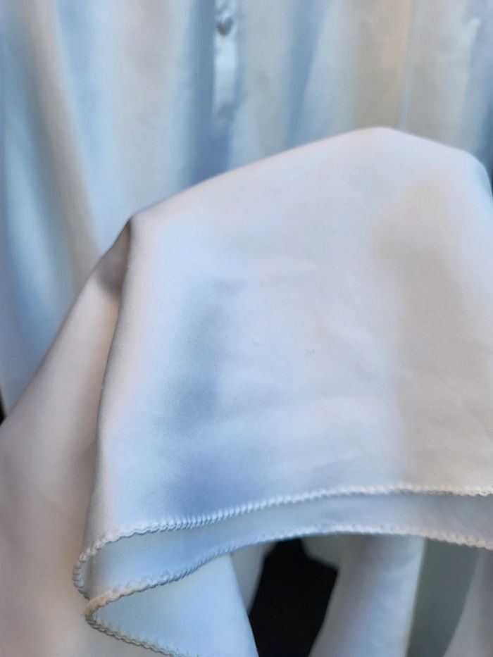 Robe de pyjama longue satinée, made in France 🇨🇵 - photo numéro 7