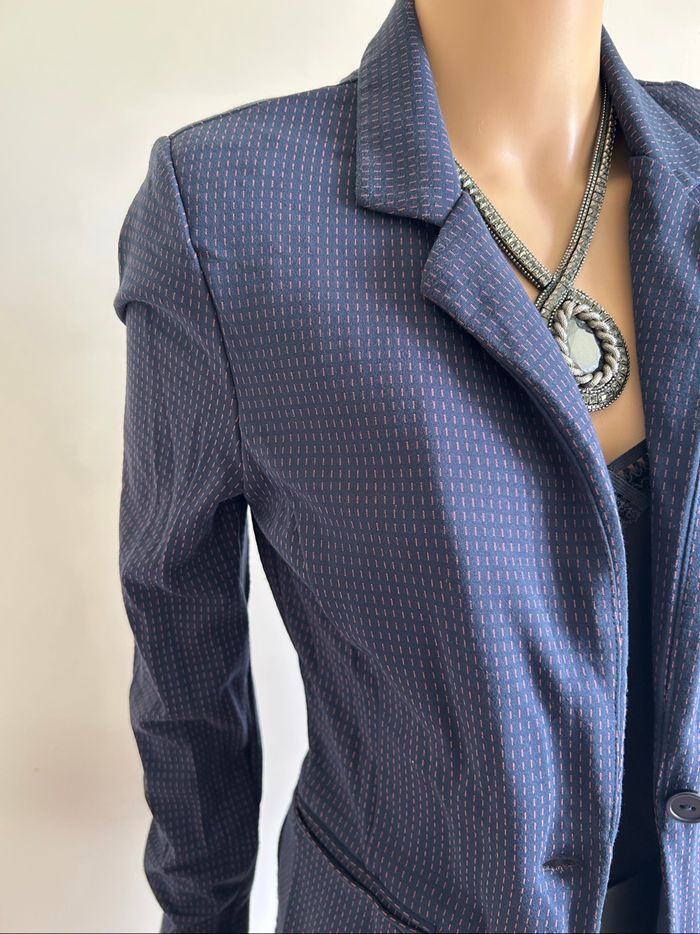 Blazer bleu marine ICHI taille S jamais porté - photo numéro 4