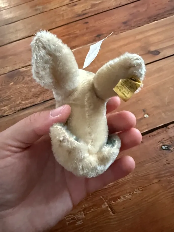 Petite peluche rigide Steiff Phoque debout Robby Seehund ancienne 10cm 1969-77 - photo numéro 4