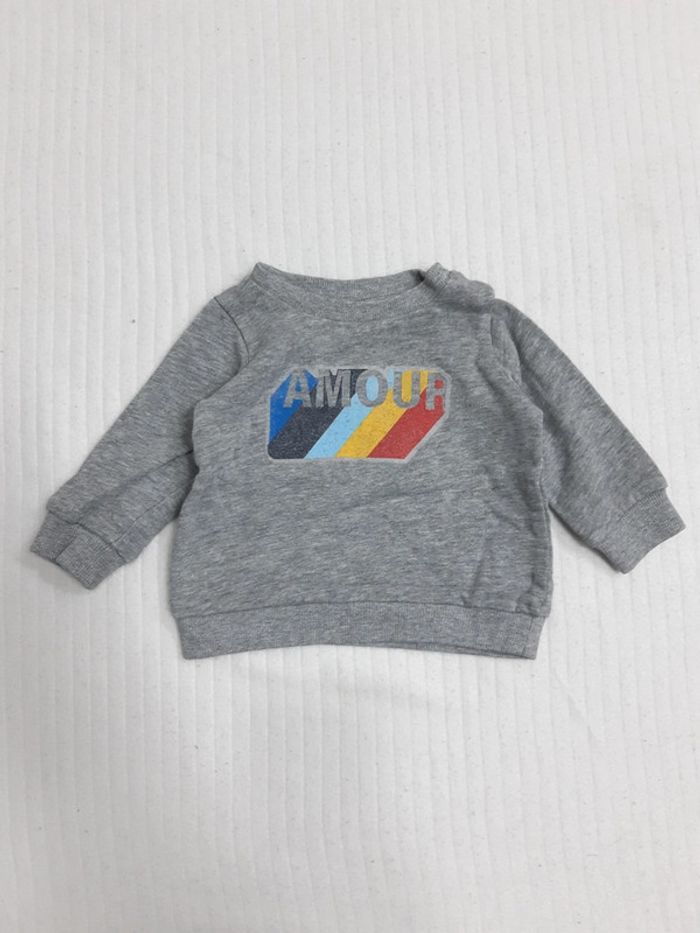 Pull gris 6 mois
