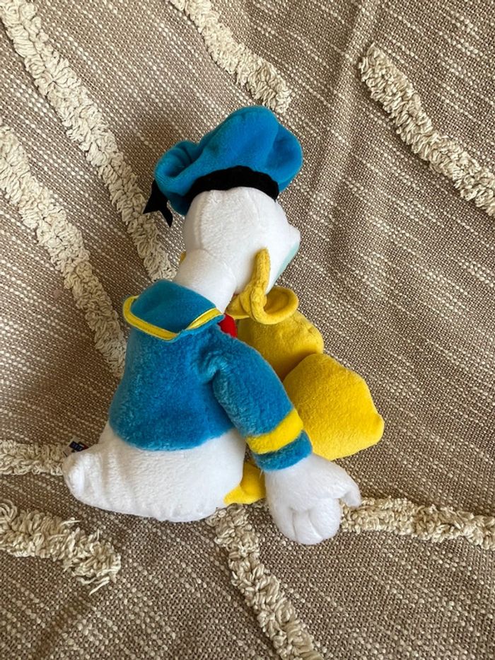 Peluche doudou 32cm Disney Donald bleu jaune et blanc très bon état - photo numéro 3