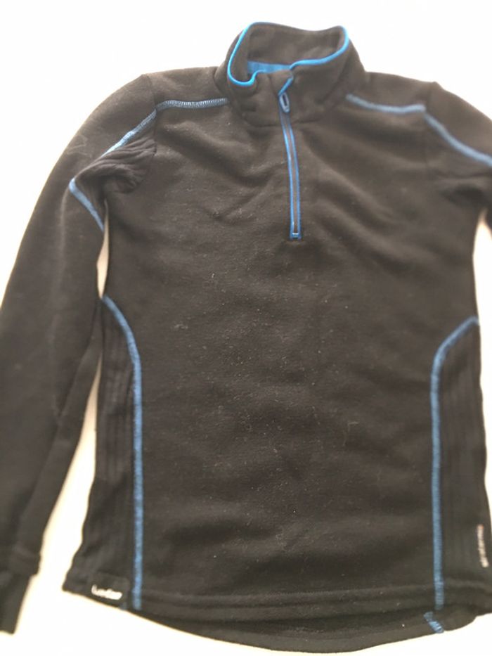 Sous-pull polaire enfant 6 ans noir Wed’ze - photo numéro 2