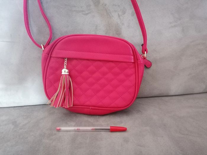 Sac bandoulière rose fuchsia - photo numéro 6