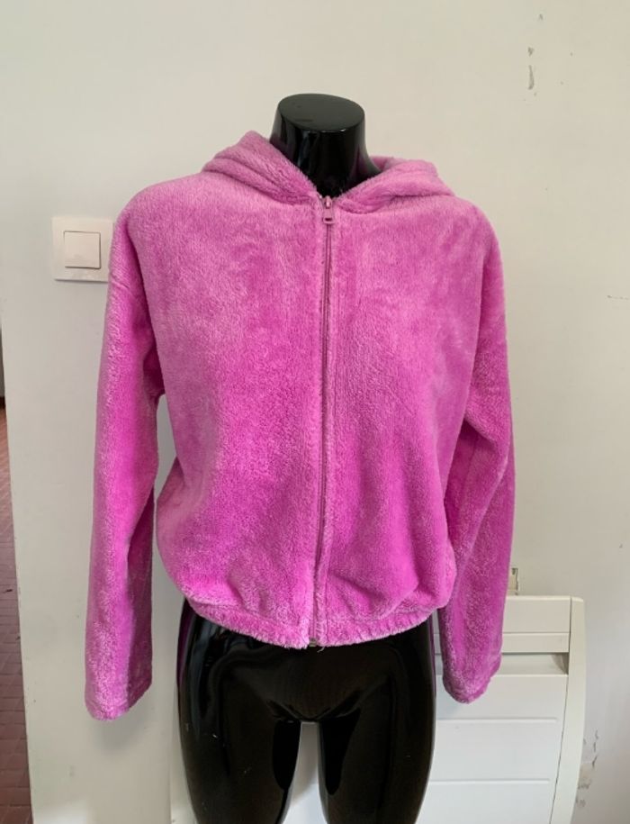 Veste polaire à capuche Stitch violet - Disney x Undiz - Neuve