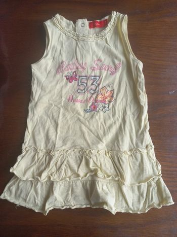 Robe d'été jaune 24mois Tissaia