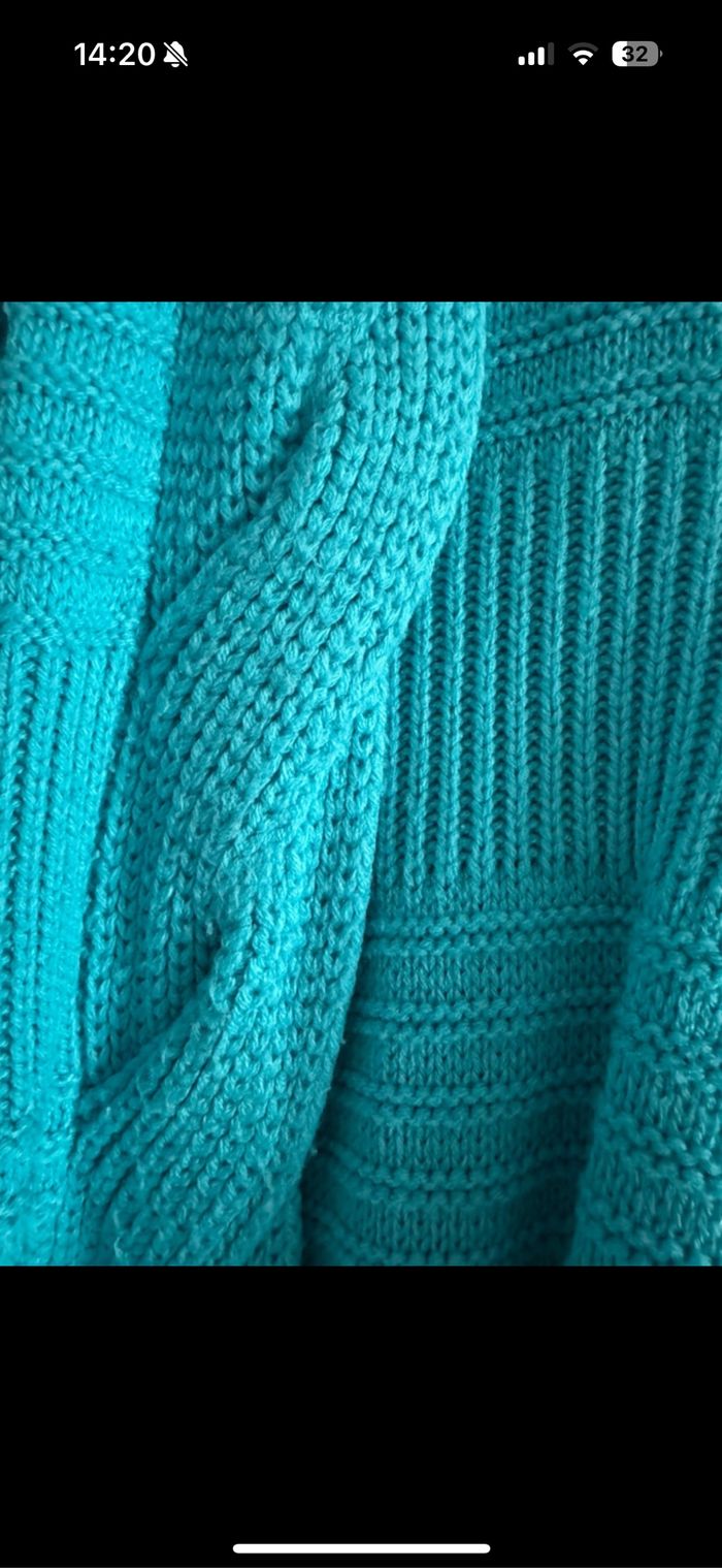 Gilet en laine bleu - photo numéro 3
