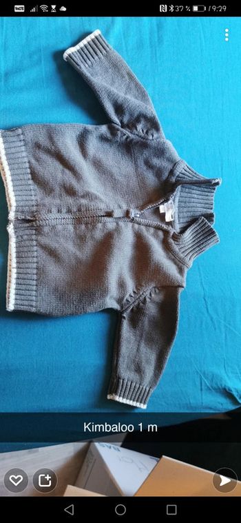 Gilet bébé 1mois