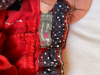 Jupe rouge en velours