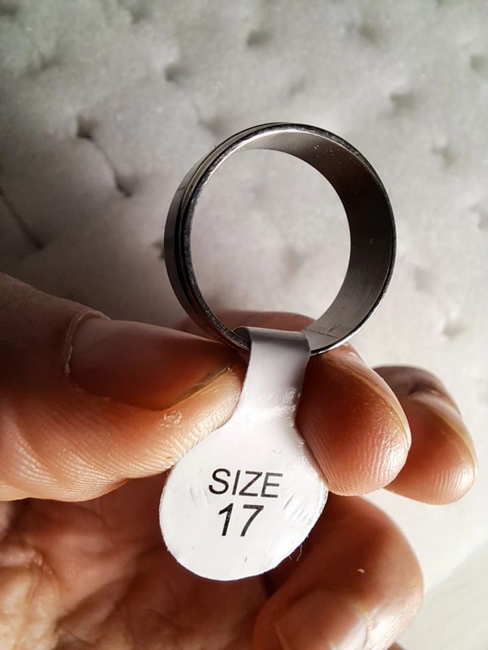 Bague acier inoxydable argentée - photo numéro 2