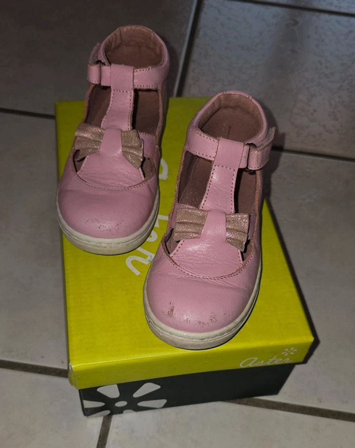 Aster en cuir, taille 26, rose - photo numéro 3