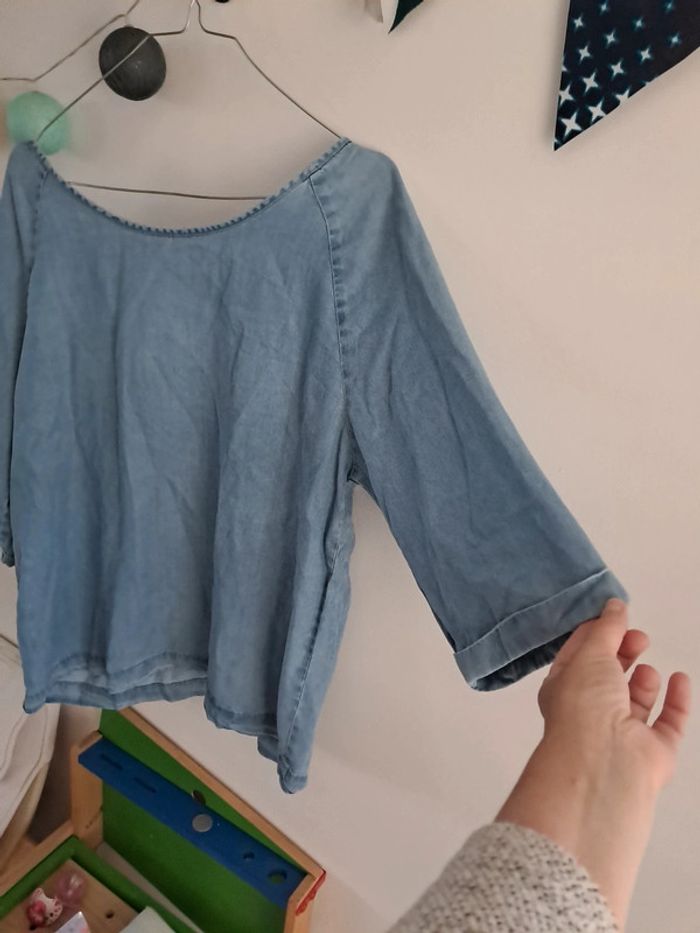 Blouse style jean - photo numéro 2