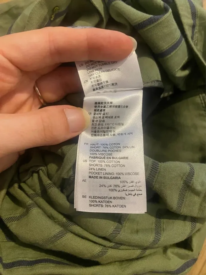 Combinaison short kaki Sandro taille 1 - photo numéro 5