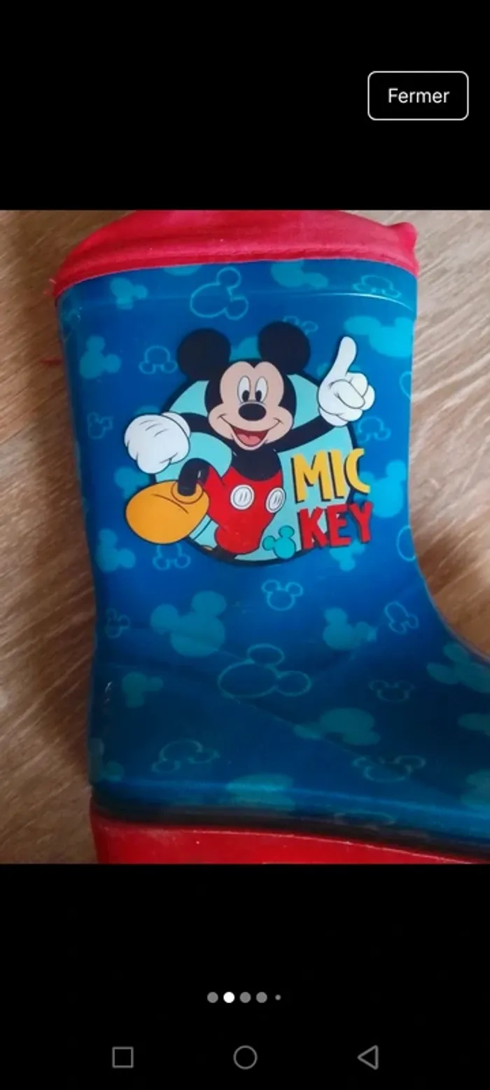 Botte pluie mickey 28 - photo numéro 6