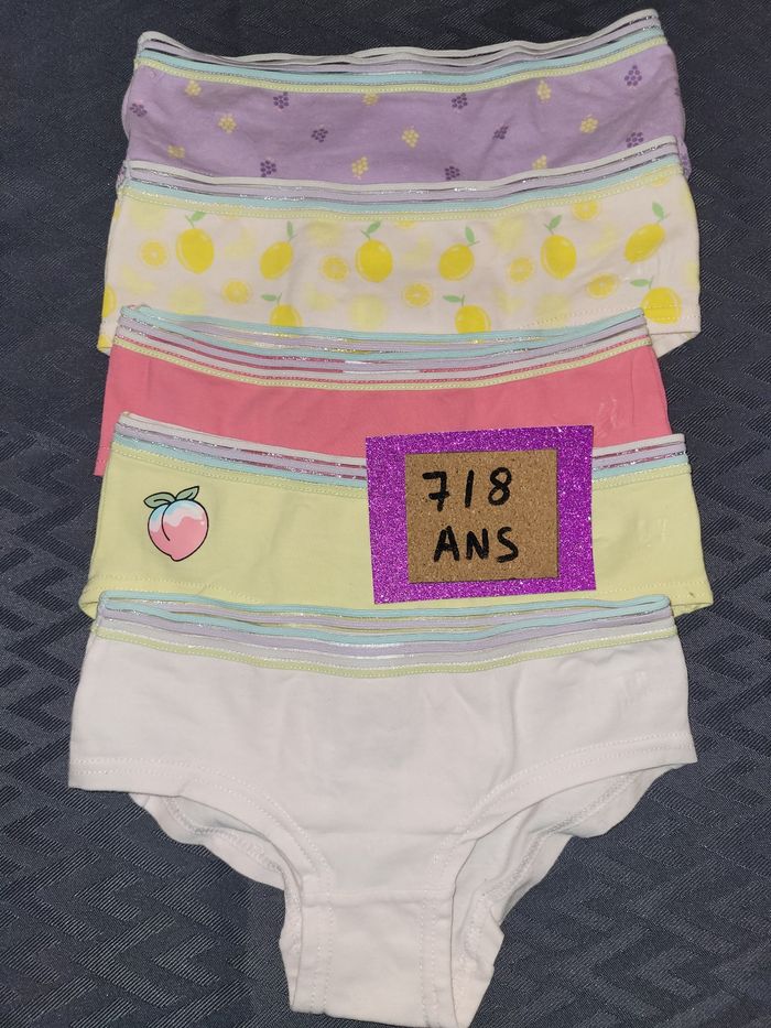 Lot de 5 culottes 122/128