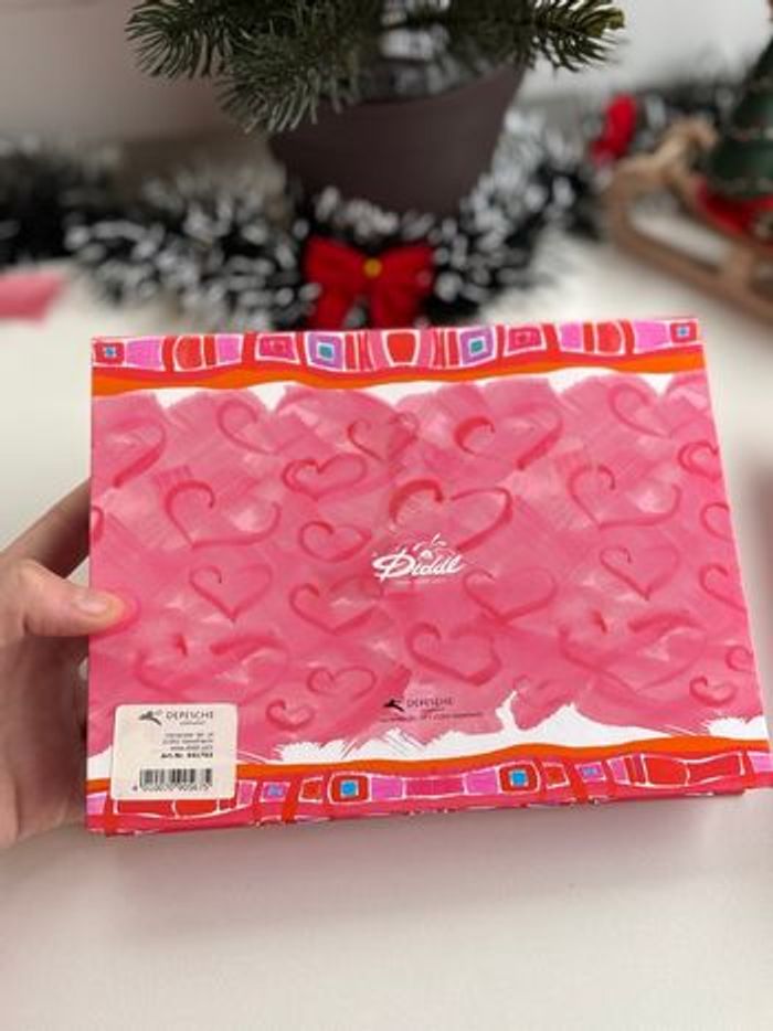 Coffret miroir rouge vintage diddl - avec papeterie d’origine - photo numéro 7