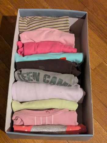 Lot de t-shirts fille manches longues 