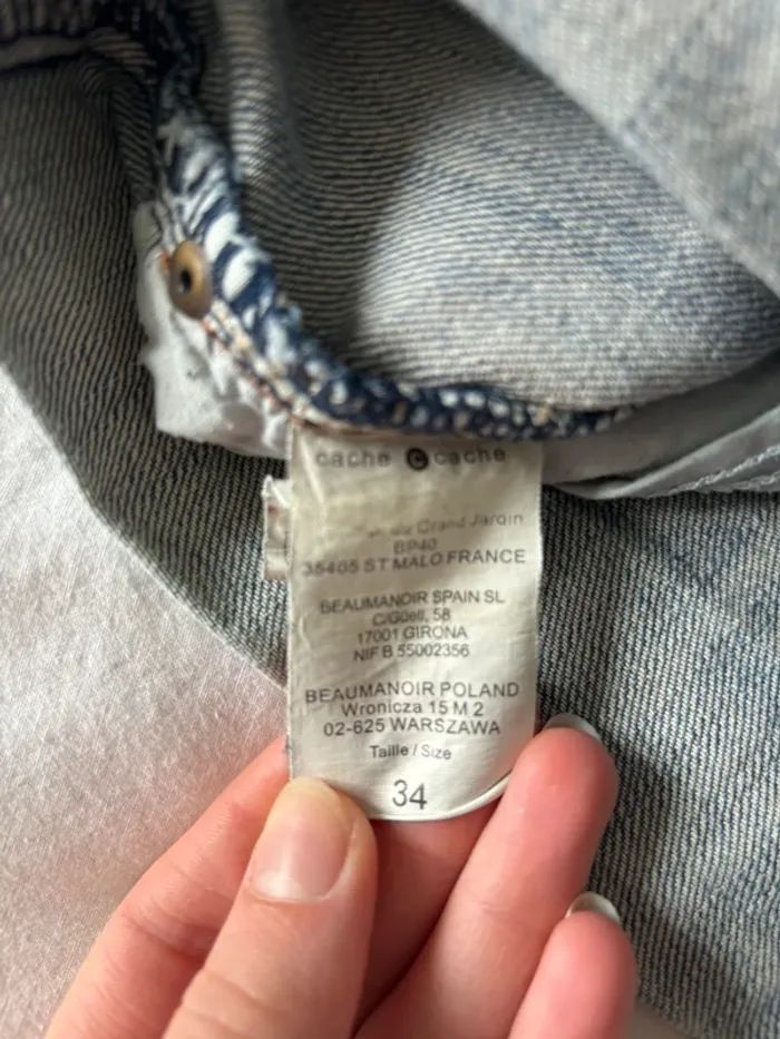 Short en jean taille 34 cache-cache - photo numéro 2