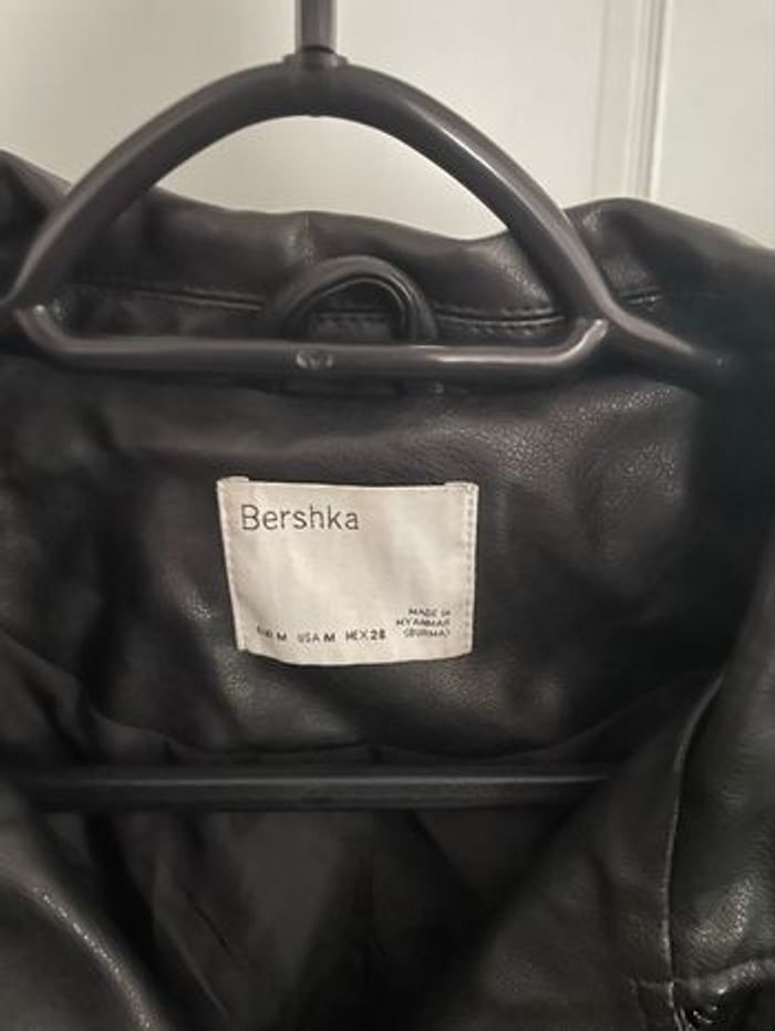 Veste en cuir Bershka - photo numéro 3