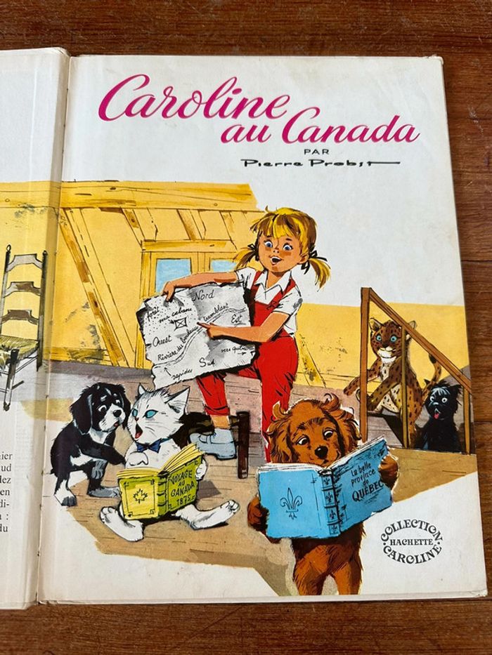 1978 Livre Caroline au Canada Grands albums Hachette Pierre Probst bd ancien - photo numéro 2